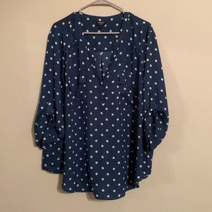 Teal Torrid Harper blouse